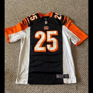 Gio Bernard Cincinnati Bengals Nike Black Orange Jersey Medium Like New